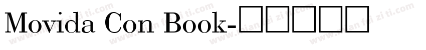 Movida Con Book字体转换